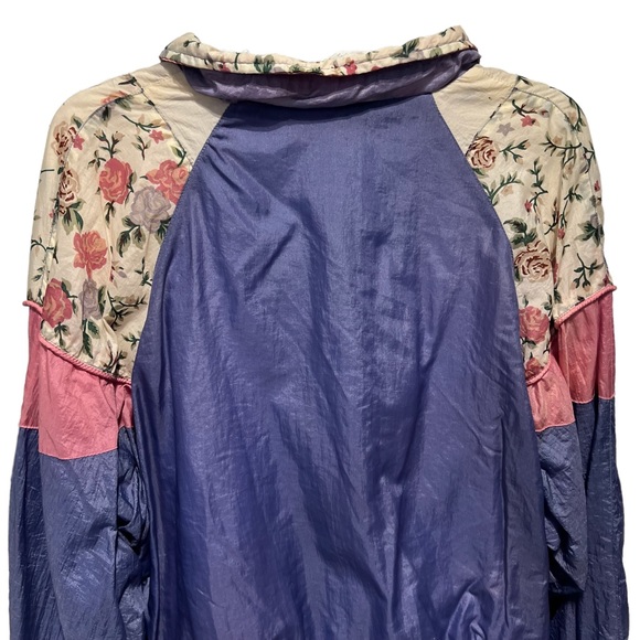 Vintage 90s Bolo Spirit Lavender Flowers Windbreaker Jacket Size Large - Picture 8 of 14